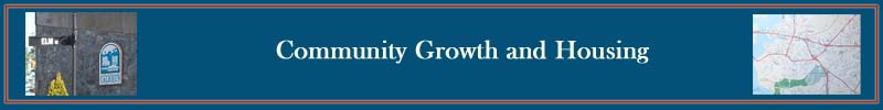 Community Growth and Housing Community Growth and Housing